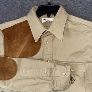 Sporting Life Mens Heavy Cotton Ltd Edition Shooting Hunting Shirt‎ Patches Sz L